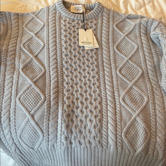 Aritzia Heritage Knit Merino Wool Crew Sweater New - Picture 8 of 9